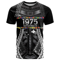 Independen Stet bilong Papua Niugini 1975 T Shirt Black Tribal Papua New Guinea Province Flag LT9 Black - Polynesian Pride