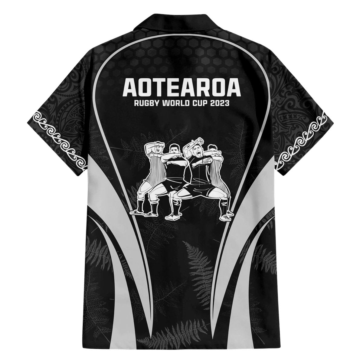 New Zealand Aotearoa Rugby Hawaiian Shirt Haka Dance Mixed Silver Fern Sporty Style LT9 - Polynesian Pride