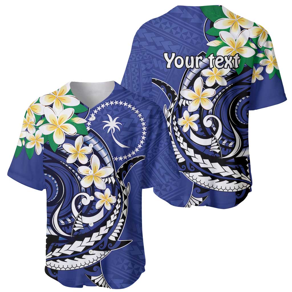 FSM Chuuk State Polynesian Shark Tattoo Personalised Baseball Jersey LT9 - Polynesian Pride