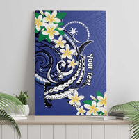 FSM Chuuk State Polynesian Shark Tattoo Personalised Canvas Wall Art LT9 - Polynesian Pride