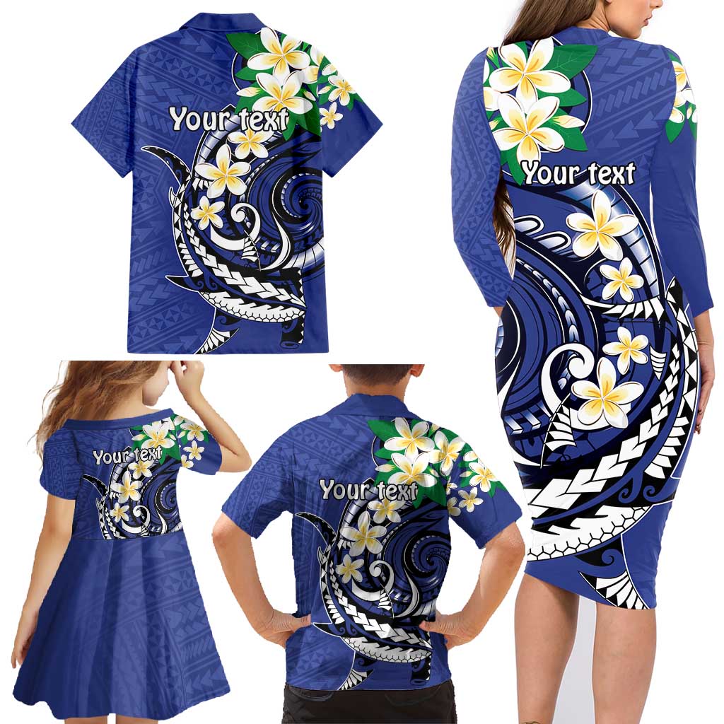 FSM Chuuk State Polynesian Shark Tattoo Personalised Family Matching Long Sleeve Bodycon Dress and Hawaiian Shirt LT9 - Polynesian Pride