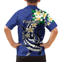 FSM Chuuk State Polynesian Shark Tattoo Personalised Family Matching Off Shoulder Short Dress and Hawaiian Shirt