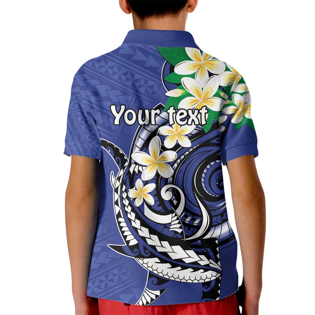 FSM Chuuk State Polynesian Shark Tattoo Personalised Kid Polo Shirt LT9 - Polynesian Pride