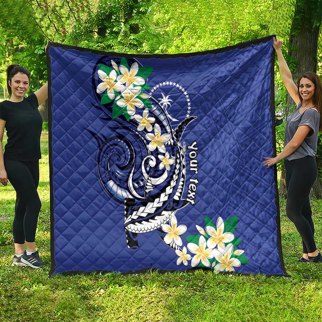 FSM Chuuk State Polynesian Shark Tattoo Personalised Quilt LT9 - Polynesian Pride