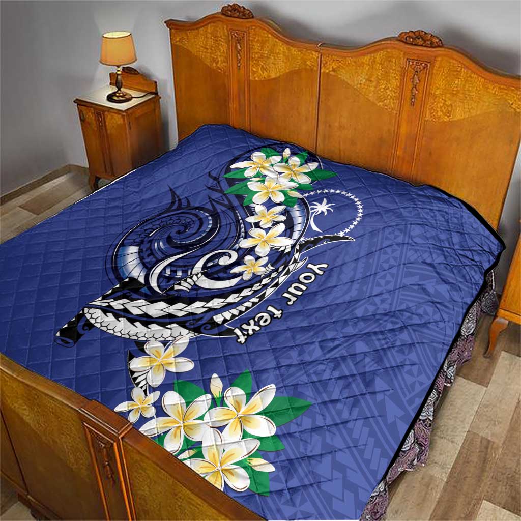 FSM Chuuk State Polynesian Shark Tattoo Personalised Quilt LT9 - Polynesian Pride