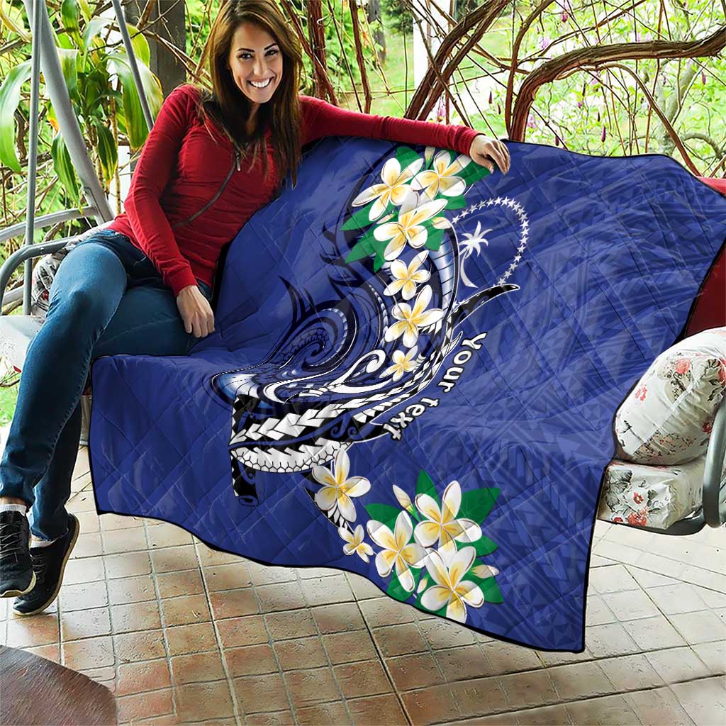 FSM Chuuk State Polynesian Shark Tattoo Personalised Quilt LT9 - Polynesian Pride