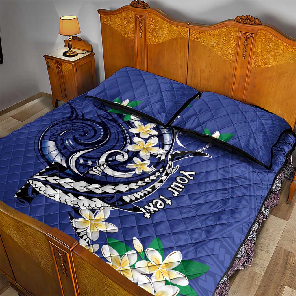 FSM Chuuk State Polynesian Shark Tattoo Personalised Quilt Bed Set LT9 - Polynesian Pride