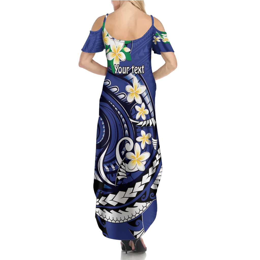 FSM Chuuk State Polynesian Shark Tattoo Personalised Summer Maxi Dress LT9 - Polynesian Pride