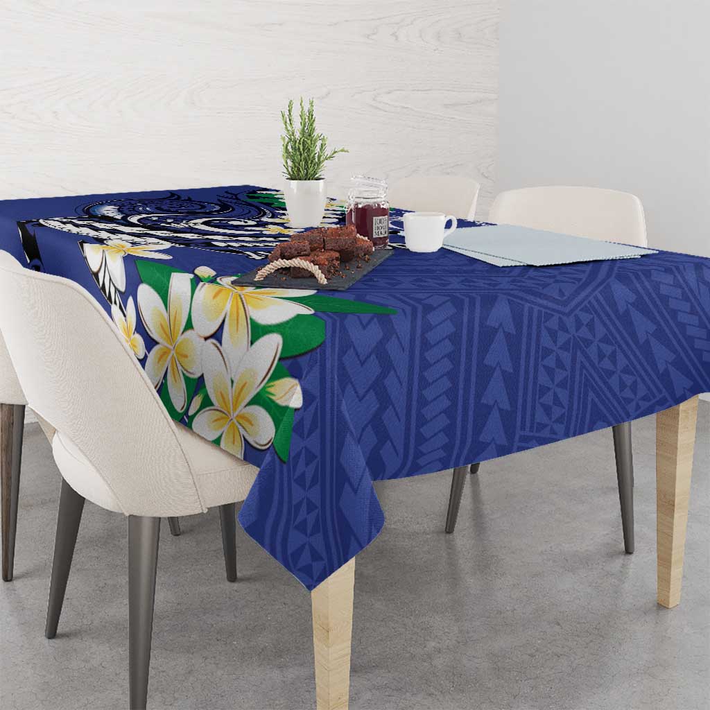 FSM Chuuk State Polynesian Shark Tattoo Personalised Tablecloth LT9 - Polynesian Pride