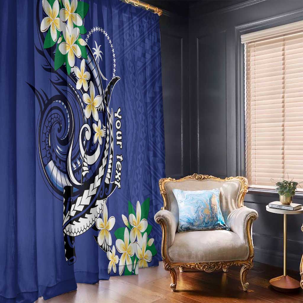 FSM Chuuk State Polynesian Shark Tattoo Personalised Window Curtain LT9 - Polynesian Pride