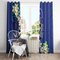 FSM Chuuk State Polynesian Shark Tattoo Personalised Window Curtain LT9 - Polynesian Pride