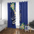 FSM Chuuk State Polynesian Shark Tattoo Personalised Window Curtain