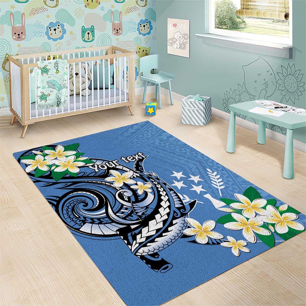 FSM Kosrae Polynesian Shark Tattoo Personalised Area Rug LT9 - Polynesian Pride