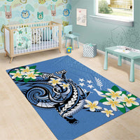 FSM Kosrae Polynesian Shark Tattoo Personalised Area Rug LT9 - Polynesian Pride