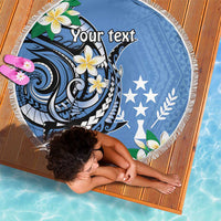 FSM Kosrae Polynesian Shark Tattoo Personalised Beach Blanket LT9 - Polynesian Pride