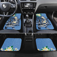 FSM Kosrae Polynesian Shark Tattoo Personalised Car Mats LT9 Set 4pcs Blue - Polynesian Pride