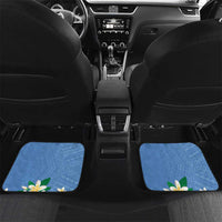 FSM Kosrae Polynesian Shark Tattoo Personalised Car Mats LT9 Set 2pcs - Back Blue - Polynesian Pride