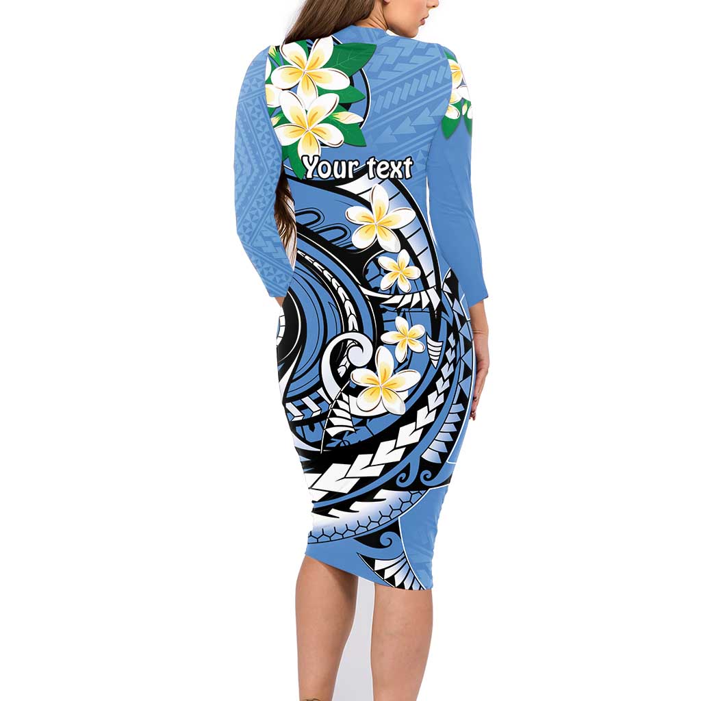 FSM Kosrae Polynesian Shark Tattoo Personalised Family Matching Long Sleeve Bodycon Dress and Hawaiian Shirt LT9 - Polynesian Pride