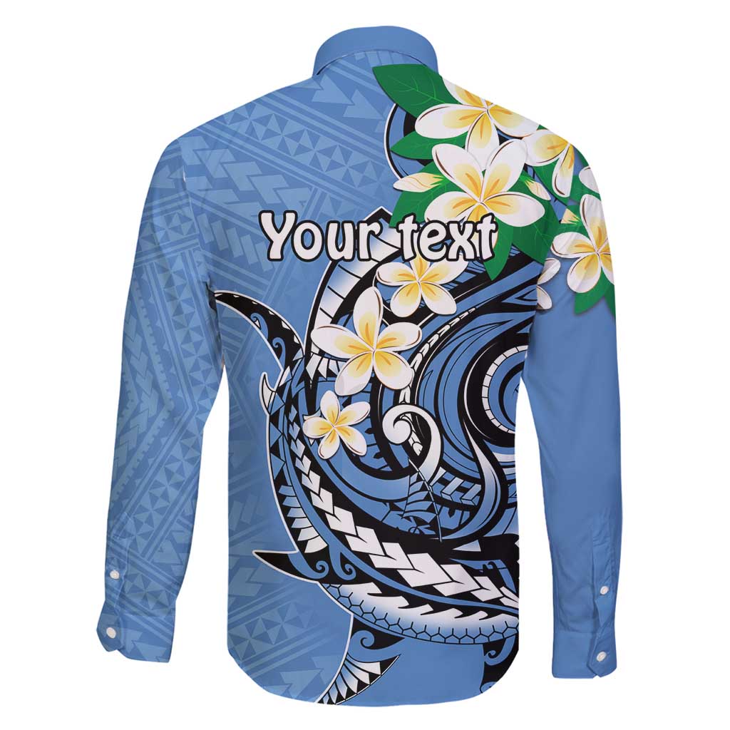 FSM Kosrae Polynesian Shark Tattoo Personalised Family Matching Off Shoulder Maxi Dress and Hawaiian Shirt