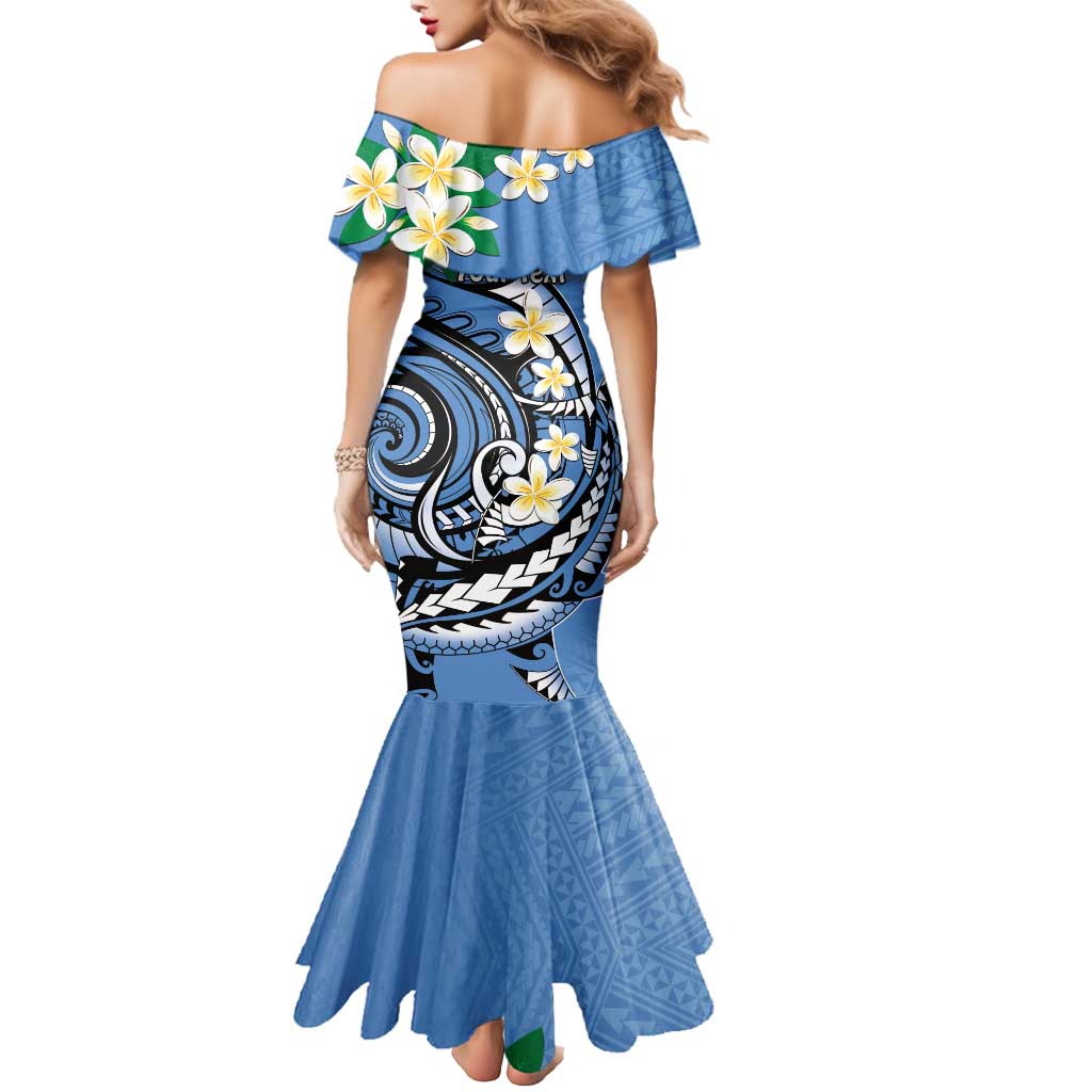 FSM Kosrae Polynesian Shark Tattoo Personalised Mermaid Dress LT9 - Polynesian Pride