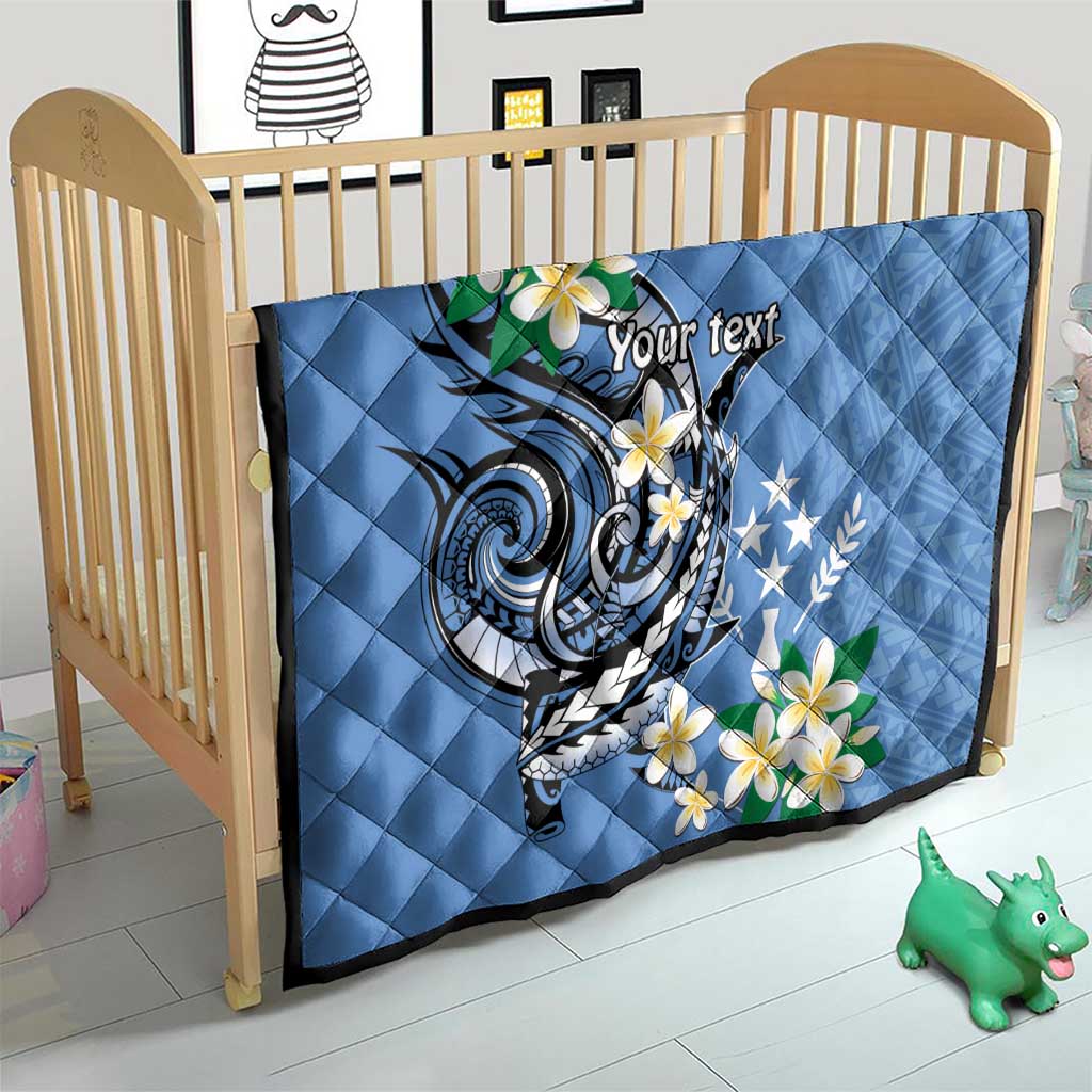 FSM Kosrae Polynesian Shark Tattoo Personalised Quilt LT9 - Polynesian Pride