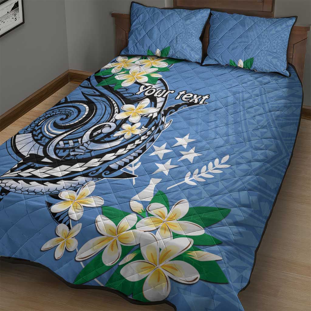 FSM Kosrae Polynesian Shark Tattoo Personalised Quilt Bed Set LT9 - Polynesian Pride