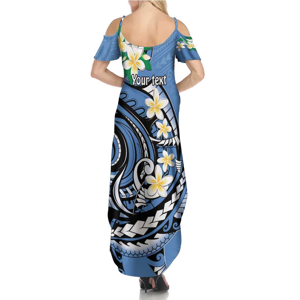 FSM Kosrae Polynesian Shark Tattoo Personalised Summer Maxi Dress LT9 - Polynesian Pride