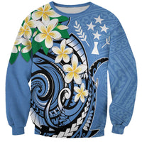 FSM Kosrae Polynesian Shark Tattoo Personalised Sweatshirt LT9 Unisex Blue - Polynesian Pride