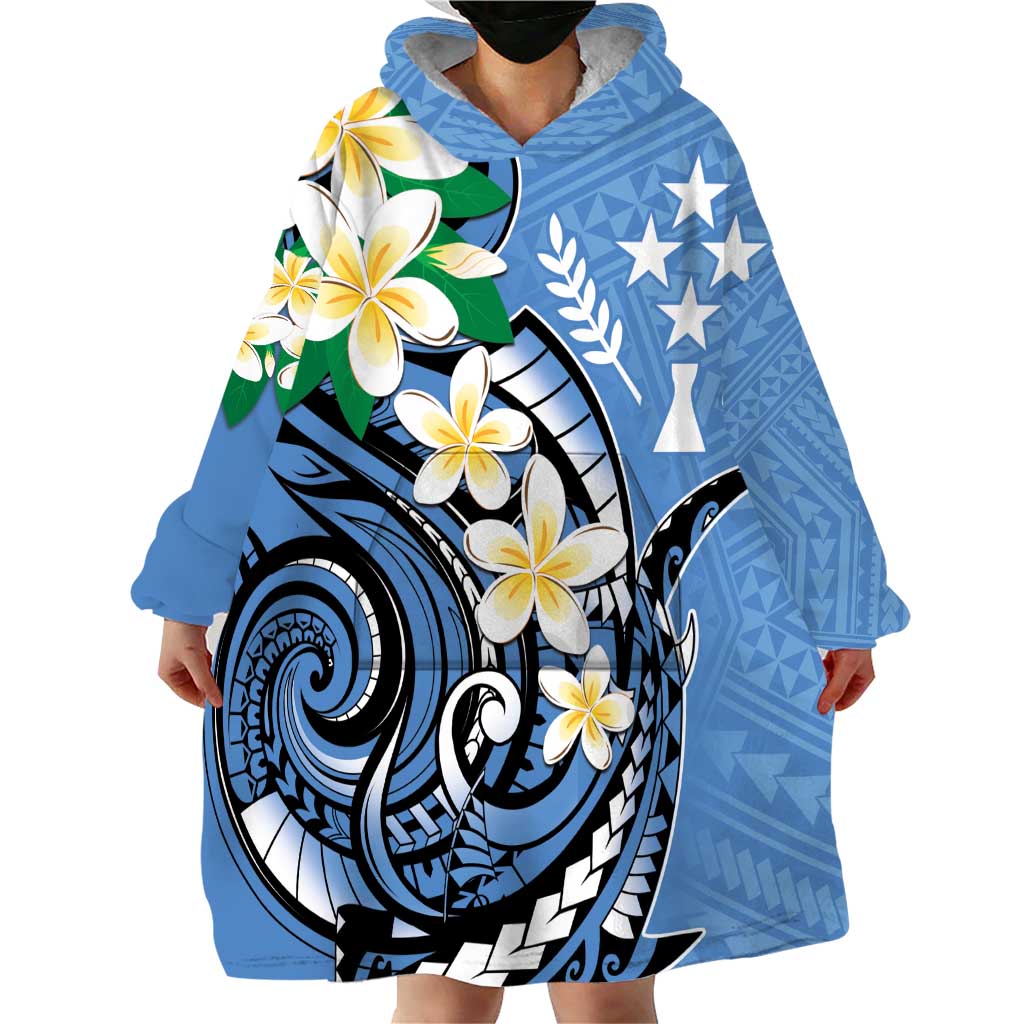 FSM Kosrae Polynesian Shark Tattoo Personalised Wearable Blanket Hoodie LT9 - Polynesian Pride