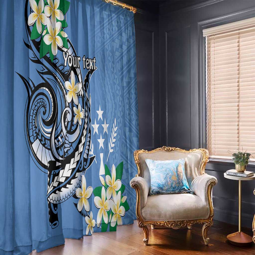 FSM Kosrae Polynesian Shark Tattoo Personalised Window Curtain LT9 - Polynesian Pride