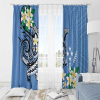FSM Kosrae Polynesian Shark Tattoo Personalised Window Curtain LT9 - Polynesian Pride