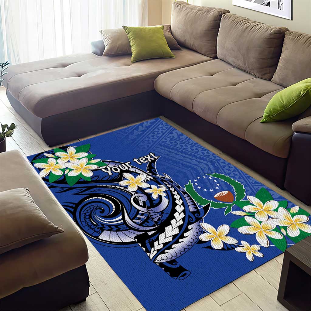 FSM Pohnpei Polynesian Shark Tattoo Personalised Area Rug LT9 - Polynesian Pride