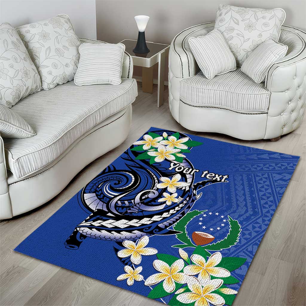 FSM Pohnpei Polynesian Shark Tattoo Personalised Area Rug LT9 - Polynesian Pride