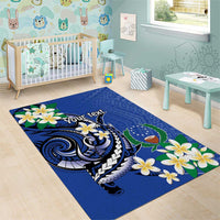FSM Pohnpei Polynesian Shark Tattoo Personalised Area Rug LT9 - Polynesian Pride