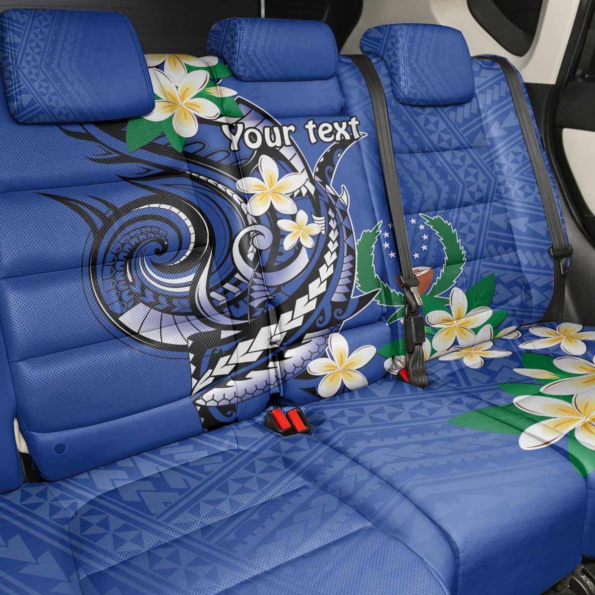 FSM Pohnpei Polynesian Shark Tattoo Personalised Back Car Seat Cover LT9 - Polynesian Pride