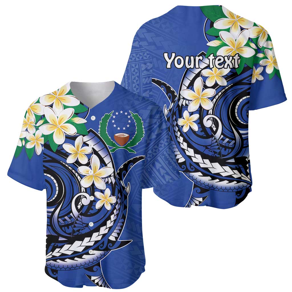 FSM Pohnpei Polynesian Shark Tattoo Personalised Baseball Jersey LT9 - Polynesian Pride