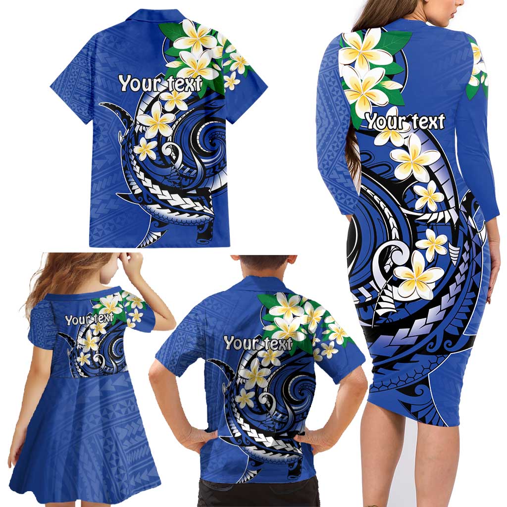 FSM Pohnpei Polynesian Shark Tattoo Personalised Family Matching Long Sleeve Bodycon Dress and Hawaiian Shirt LT9 - Polynesian Pride