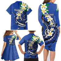 FSM Pohnpei Polynesian Shark Tattoo Personalised Family Matching Long Sleeve Bodycon Dress and Hawaiian Shirt LT9 - Polynesian Pride