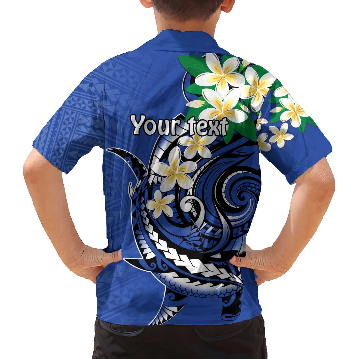 FSM Pohnpei Polynesian Shark Tattoo Personalised Family Matching Off The Shoulder Long Sleeve Dress and Hawaiian Shirt LT9 - Polynesian Pride