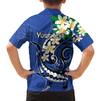 FSM Pohnpei Polynesian Shark Tattoo Personalised Family Matching Off The Shoulder Long Sleeve Dress and Hawaiian Shirt LT9 - Polynesian Pride