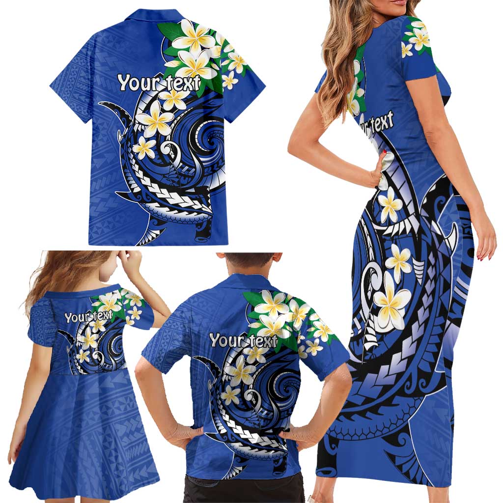 FSM Pohnpei Polynesian Shark Tattoo Personalised Family Matching Short Sleeve Bodycon Dress and Hawaiian Shirt LT9 - Polynesian Pride