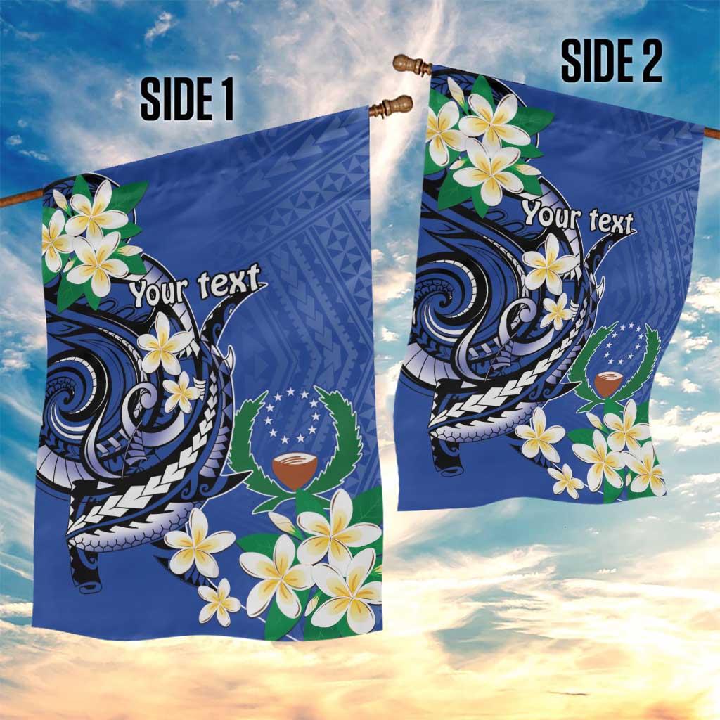 FSM Pohnpei Polynesian Shark Tattoo Personalised Garden Flag LT9 - Polynesian Pride