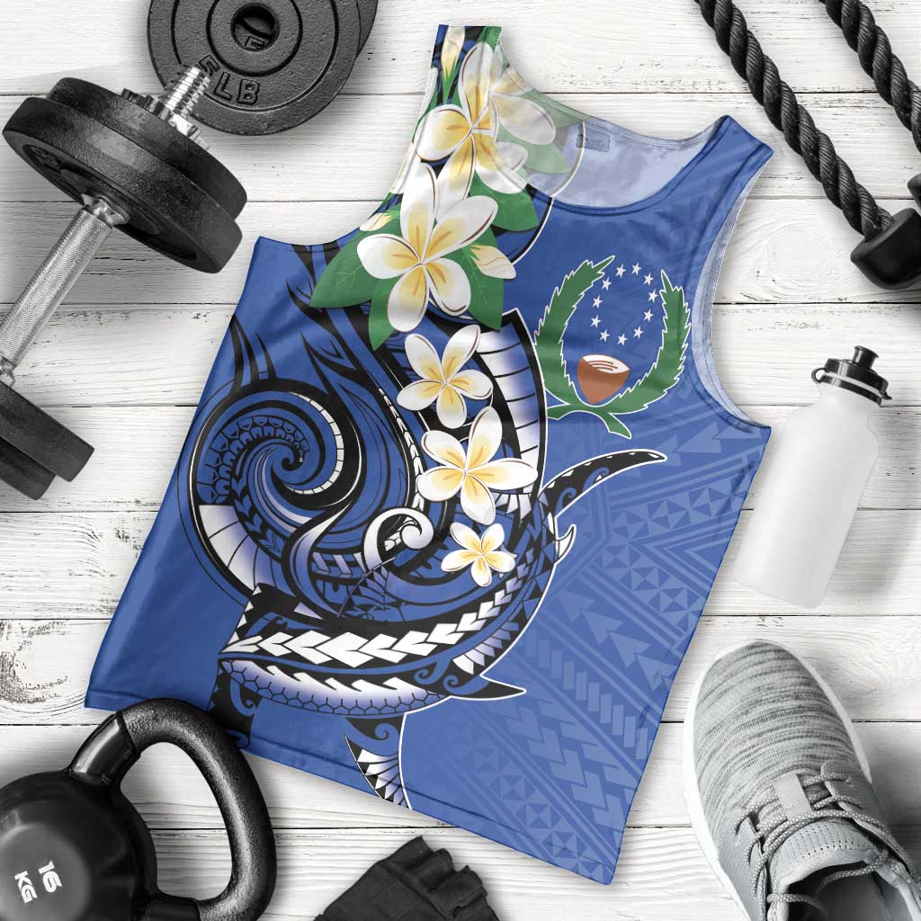 FSM Pohnpei Polynesian Shark Tattoo Personalised Men Tank Top LT9 - Polynesian Pride