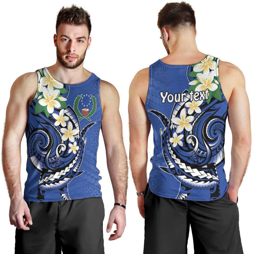 FSM Pohnpei Polynesian Shark Tattoo Personalised Men Tank Top LT9 - Polynesian Pride