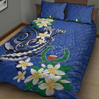 FSM Pohnpei Polynesian Shark Tattoo Personalised Quilt Bed Set LT9 - Polynesian Pride