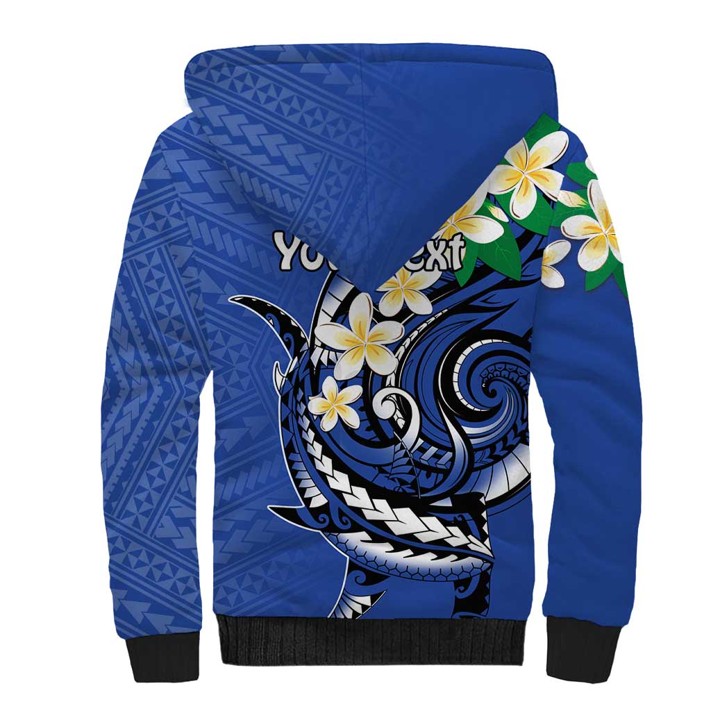 FSM Pohnpei Polynesian Shark Tattoo Personalised Sherpa Hoodie LT9 - Polynesian Pride