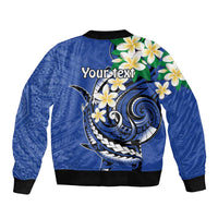 FSM Pohnpei Polynesian Shark Tattoo Personalised Sleeve Zip Bomber Jacket LT9 - Polynesian Pride