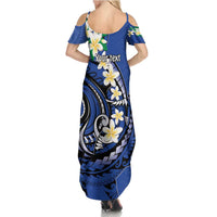 FSM Pohnpei Polynesian Shark Tattoo Personalised Summer Maxi Dress LT9 - Polynesian Pride