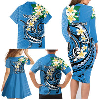 FSM Yap State Polynesian Shark Tattoo Personalised Family Matching Long Sleeve Bodycon Dress and Hawaiian Shirt LT9 - Polynesian Pride