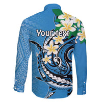 FSM Yap State Polynesian Shark Tattoo Personalised Family Matching Off The Shoulder Long Sleeve Dress and Hawaiian Shirt LT9 - Polynesian Pride